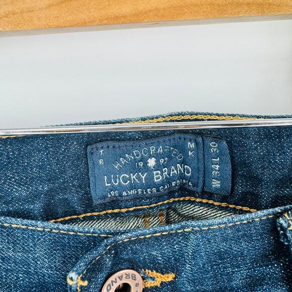 Lucky Brand Men’s 221 Original Straight Jeans Dark Wash Size 34x30 - Picture 3 of 6